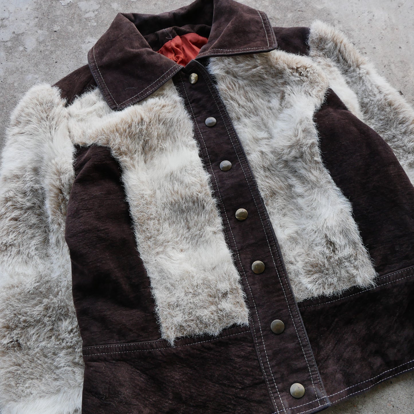 1970’s - Suede & Rabbit Fur Western Jacket