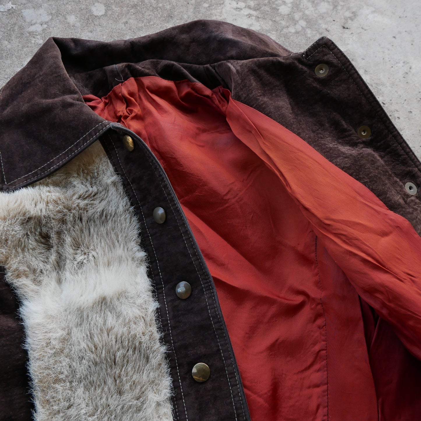 1970’s - Suede & Rabbit Fur Western Jacket